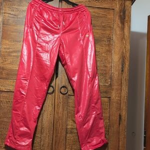 Adidas Red Pleather Pants